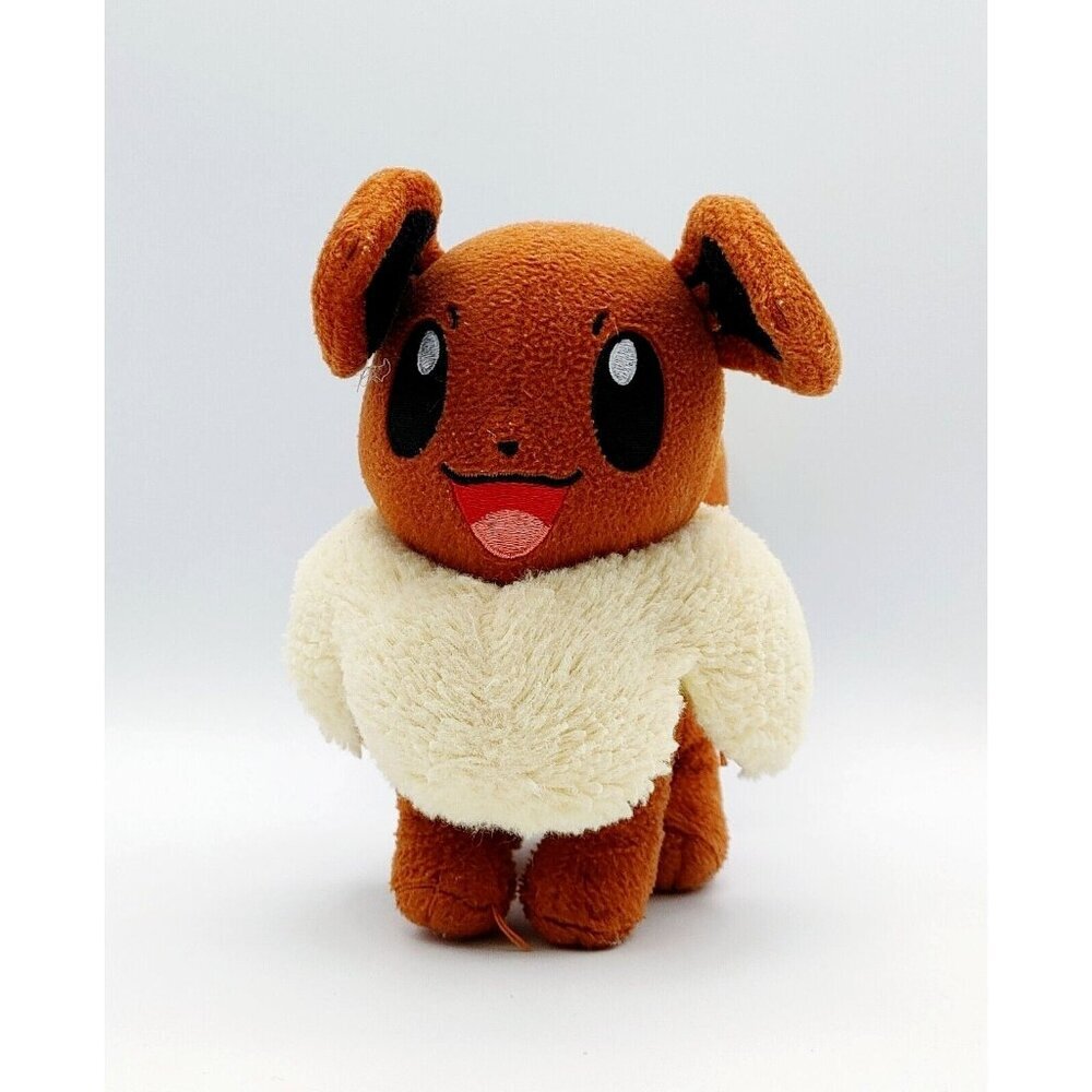 Pokemon Eevee small 7" brown plush Nintendo stuffed toy 2015 Tomy
